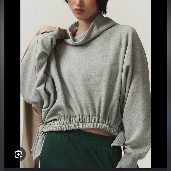 Daily Practice by Anthropologie Long-Sleeve Funnel Neck Sweatshirt - Picture 2 of 9